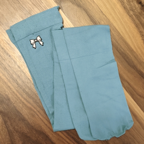NWOT Betsey Johnson teal tights - Picture 1 of 2